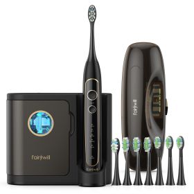 Electric Toothbrush Rechargeable Wireless UV Sanitizing Travel Case, Sonic Electric Toothbrush USB Waterproof IPX7