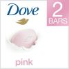 Dove Beauty Bar Gentle Skin Cleanser Pink More Moisturizing than Bar Soap Moisturizing, 3.75 oz, 2 Bars