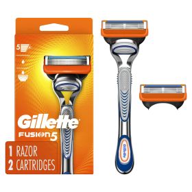 Gillette Fusion5 Men's Razor Handle and 2 Blade Refills