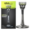 Gillette Labs with Exfoliating Bar Men's Razor;  1 Handle;  1 Blade Refill;  Premium Stand