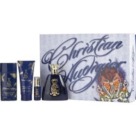 CHRISTIAN AUDIGIER by Christian Audigier EDT SPRAY 3.4 OZ & HAIR AND BODY WASH 3 OZ & DEODORANT STICK ALCOHOL FREE 2.7 OZ & EDT SPRAY .25 OZ MINI